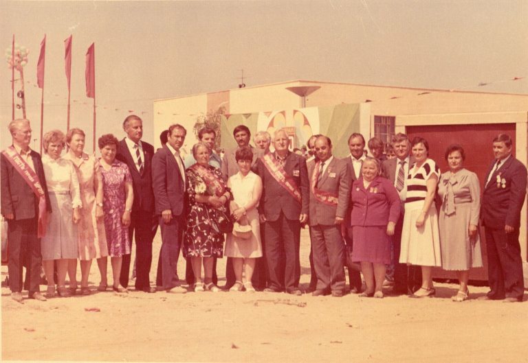 Встреча Почётных граждан города с группой гостей на праздновании 20-летнего юбилея города Урай, июнь 1985 г.
